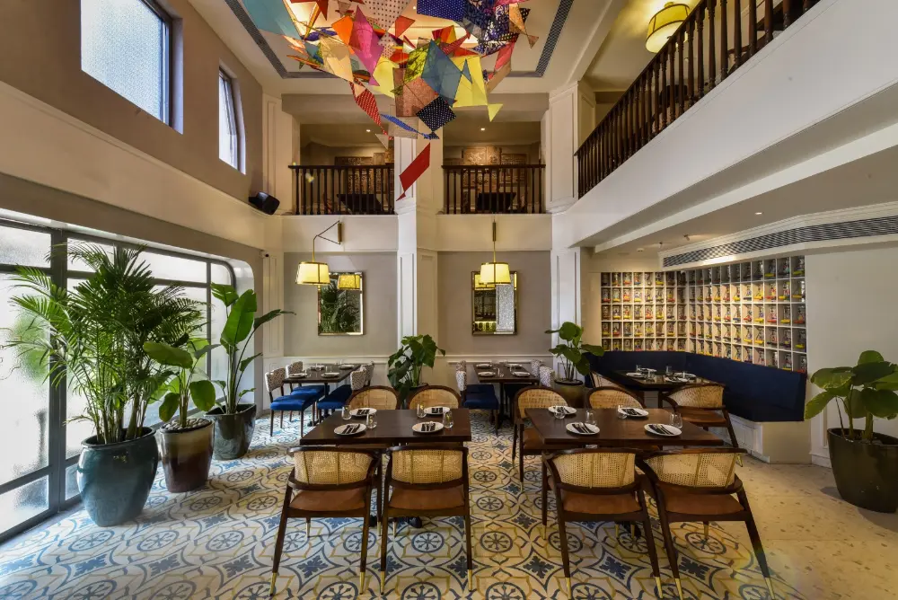 Interiors of Colaba's Bombay Brasserie