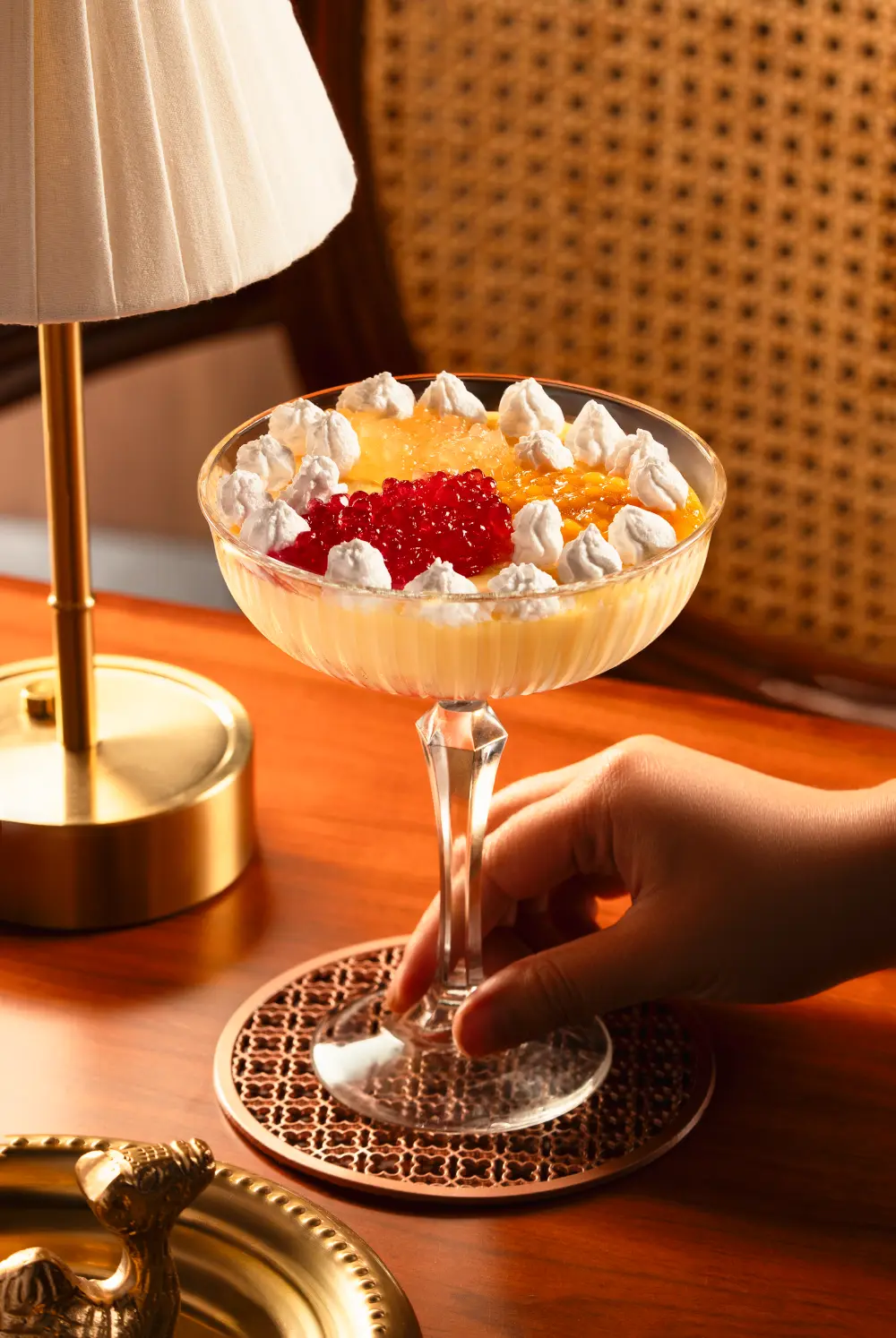 Jelly Fruit Cream Custard