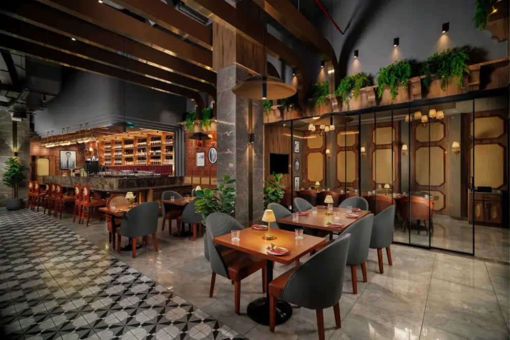 The Daryaganj Gold has 150 covers and two adjoining PDRs