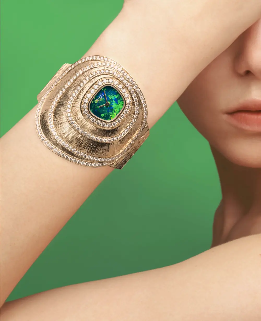 Sixtie High Jewellery Cuff Watch G0A51350. Photo by Brigitte Niedermair