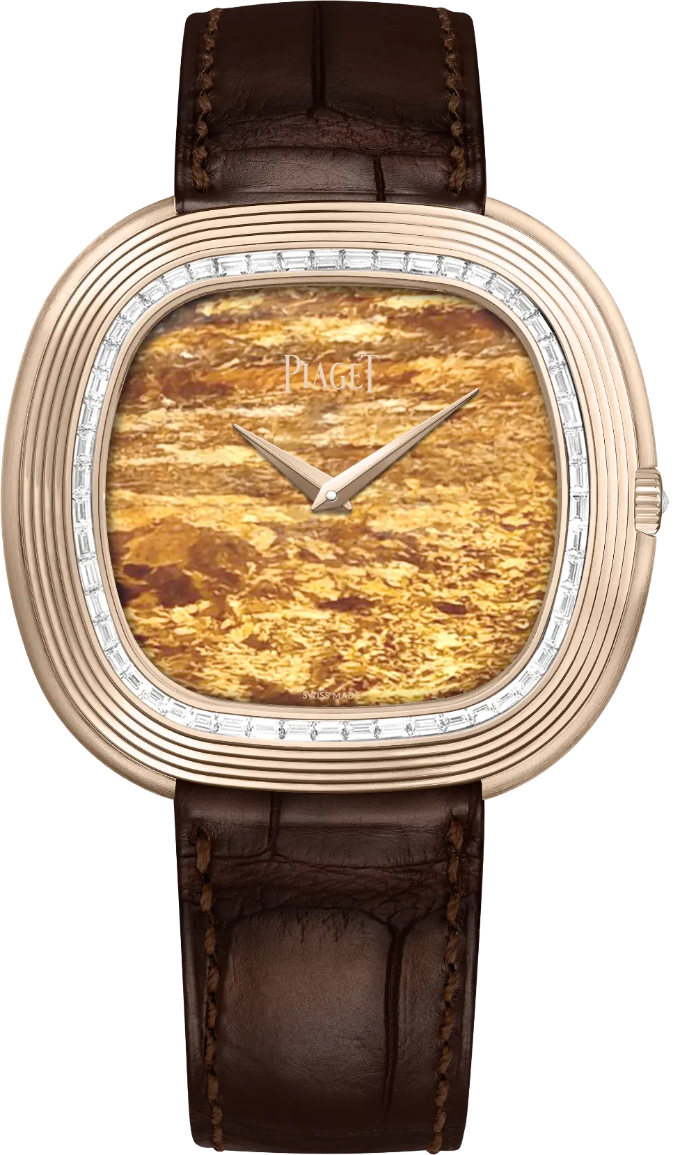 The 45 mm Andy Warhol High Jewellery watch G0A51237 in rose gold, with gadroons and diamonds