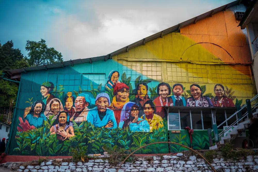 A mural by Oiendrila Ray Kapur