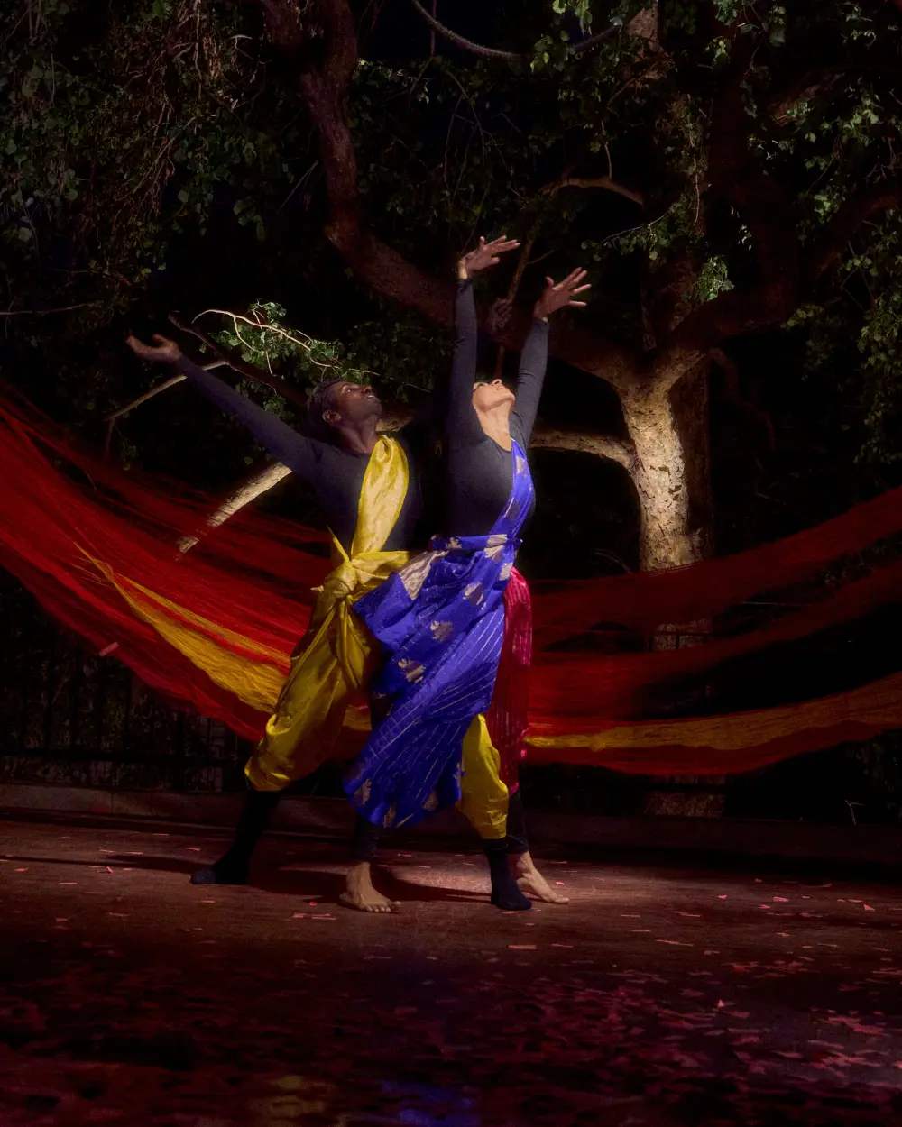 The Shanti Banaras Circus performance at the new store